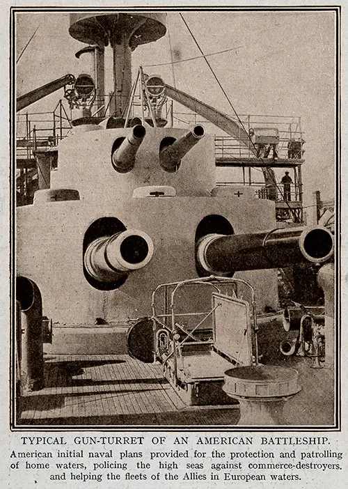 Typical Gun Turret of an American Battleship.