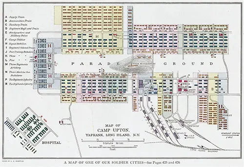 A Map of One of Our Soldier Cities - Camp Upton, Yaphank, Long Island, New York.