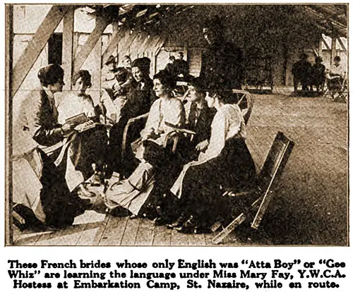 These French Brides Whose Only English Was "Atta Boy" or "Gee Whiz" Are Learning the Language