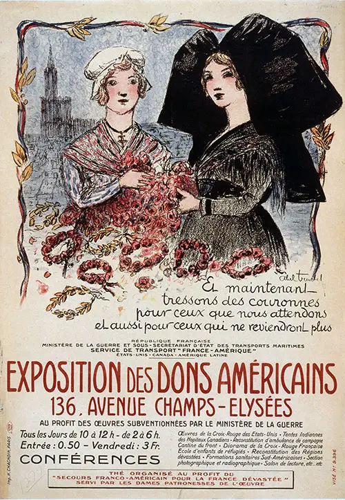 Exposition Des Dons Américains, 1916.