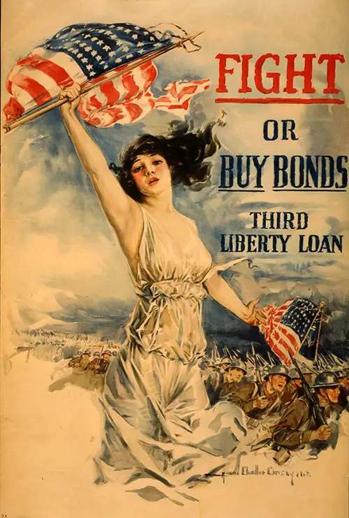 Fight or Buy Bonds -- Third Liberty Loan Poster, 1917.