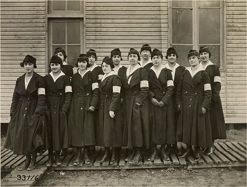 Phone Girls on Duty at Chief Signal Corps Office Headquarters at Souilly, Meuse, France, 15 November 1918.
