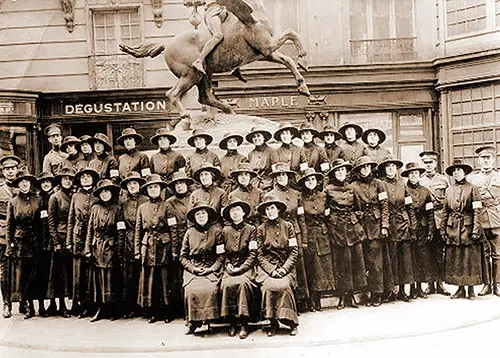 First Unit of Signal Corps Telephone Operators Arrive In France, March 1918.