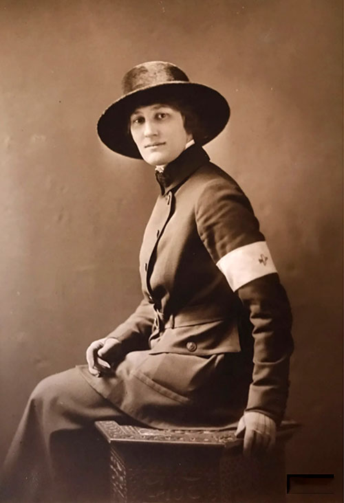 Hildegarde Van Brunt, US Army Signal Corps Telephone Operator Serving in France, 1918.