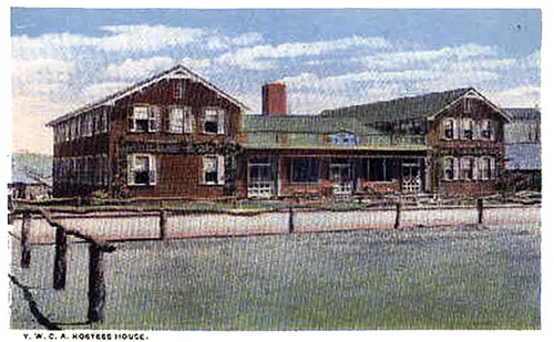 The Y.M.C.A. Hostess House at Camp Dodge.