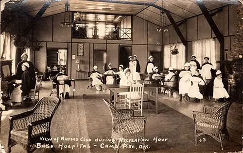 View of Nurses Club during Recreation Hour