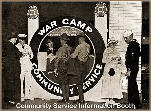 War Camp Community Service Information Booth.