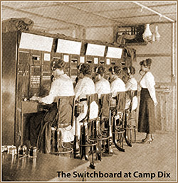 The Switchboard at Camp Dix.