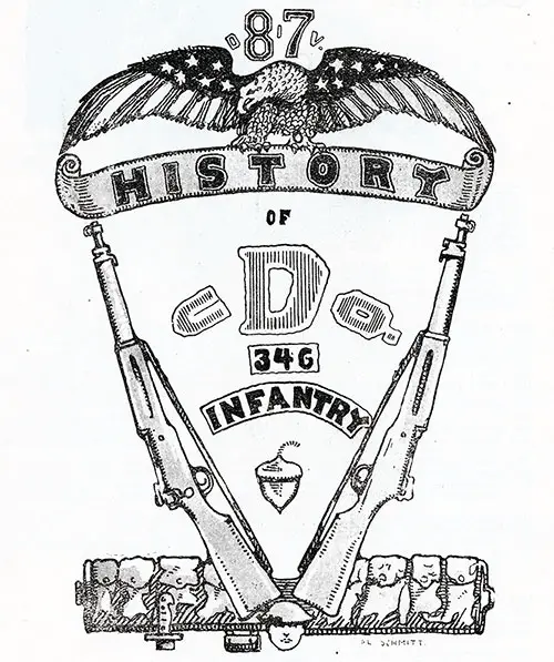 Emblem of Company "D," 346th Infantry, 87th Division, A.E.F.