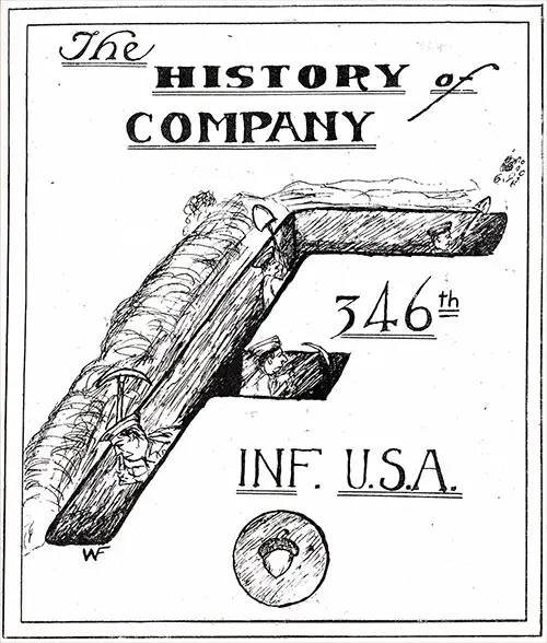 Emblem for History of Company "F" of the 346th Infantry, 87th Division, AEF.