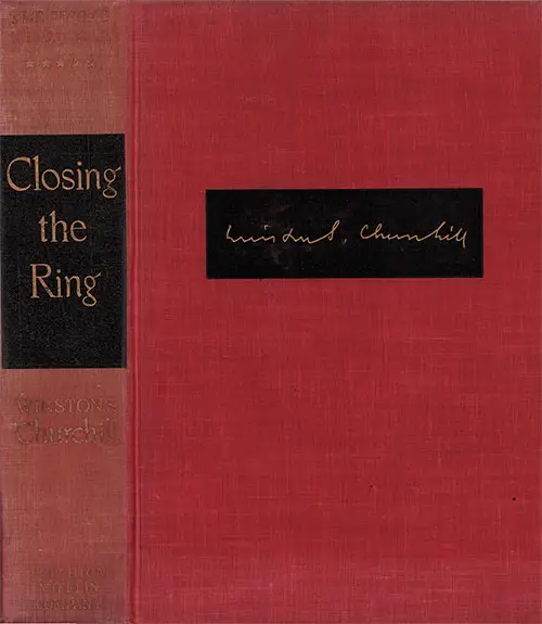 Front Cover, Closing The Ring, The Second World War by Winston Churchill, 1951.
