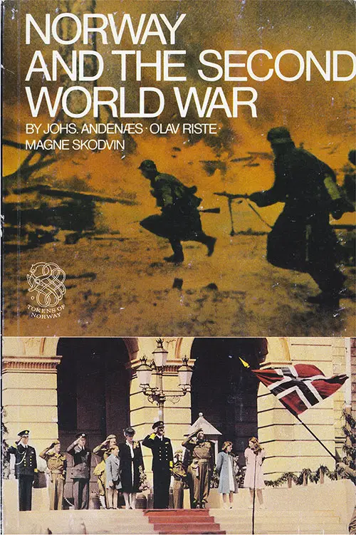 Front Cover, Norway and the Second World War by Johs. Andenæs, O. Riste, and M. Skodvin, 1966.